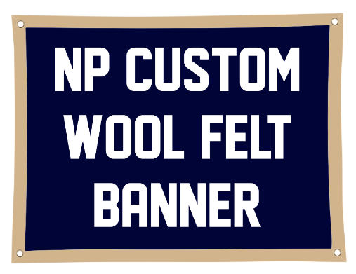 Custom 4-Sided Wool Felt Banner
